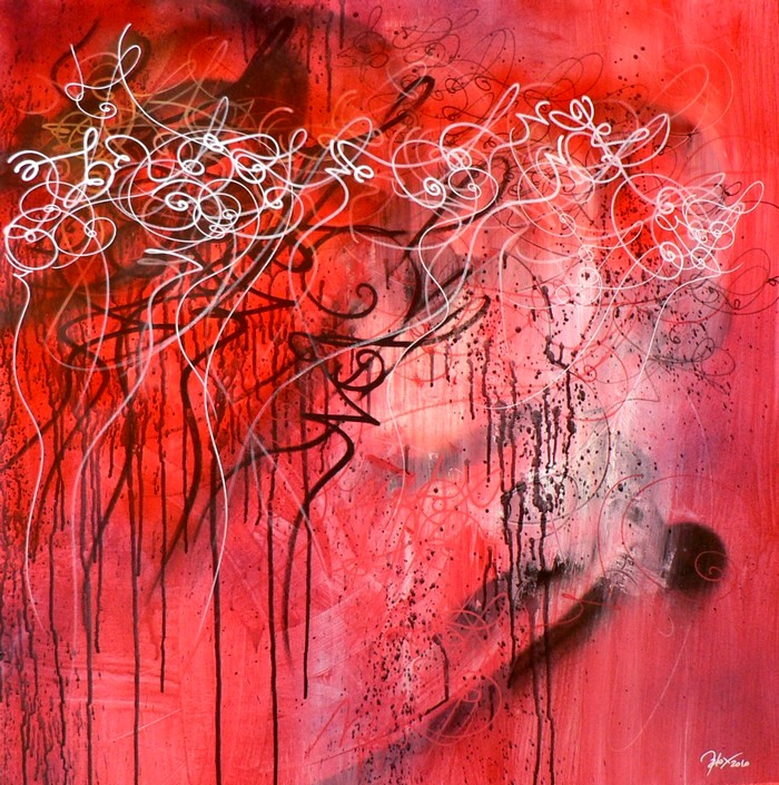 abstract writing asemic art matox